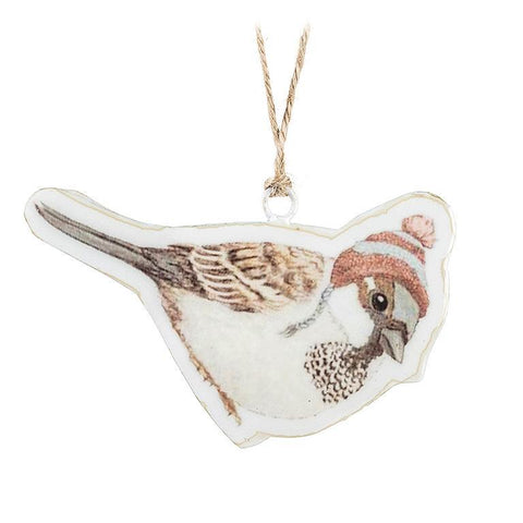 Bird in a Winter Hat Ornament