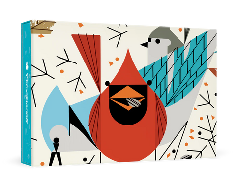 Thank You Notecards in Box - Charley Harper: Birdfeeders