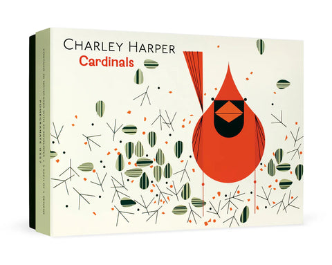 Notecard Assortment in Box - Charley Harper: Cardinals