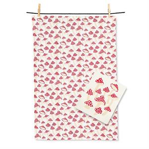 Mushrooms Swedish Discloth & Kitchen Towel Set