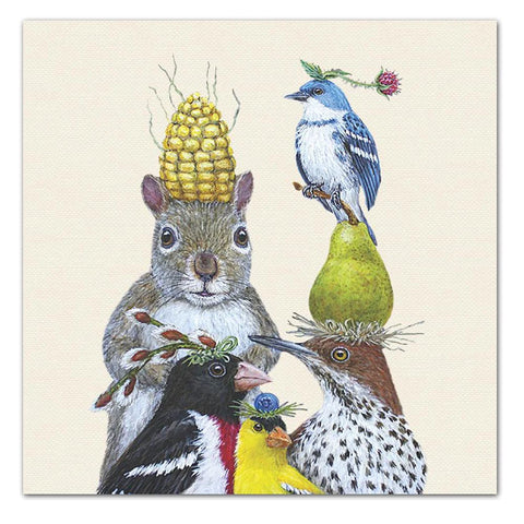 Party Under the Feeder - Luncheon Napkin