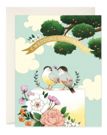 Card - Birds on Wedding Cake