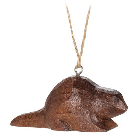 Beaver Carved Ornament