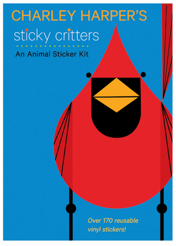 Charley Harper's Sticky Critters Animal Sticker Kit
