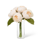Full Peony Bouquet - Ivory