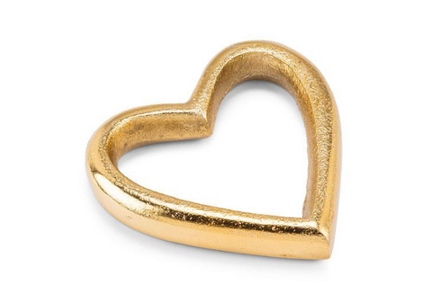 Gold Chunky Heart