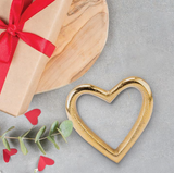 Gold Chunky Heart