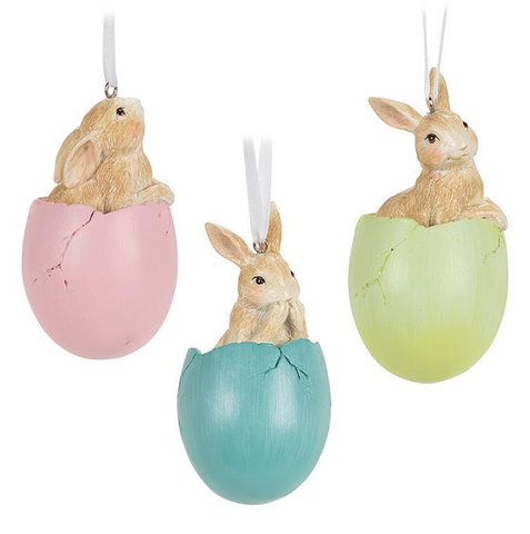 Rabbit in Egg Ornament