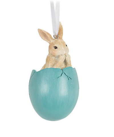 Rabbit in Egg Ornament
