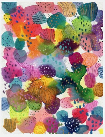 Card - Abstract Flowers