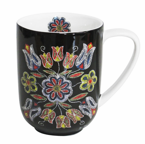 Deb Malcolm Silver Threads Porcelain Mug
