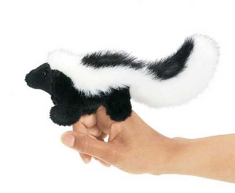 Mini Skunk Finger Puppet