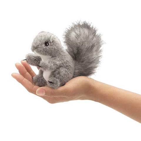 Mini Gray Squirrel Puppet