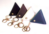 Leather Triangle Coin Pouch (assorted colours)