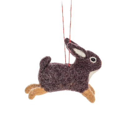 Leaping Rabbit Ornament