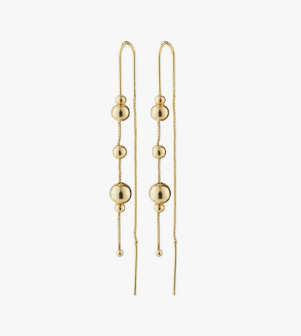 Earrings - ETINE Recycled Chain, Gold