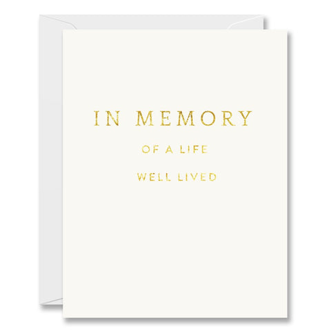Card - In Memory of a Life