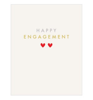 Card - Engagement Hearts