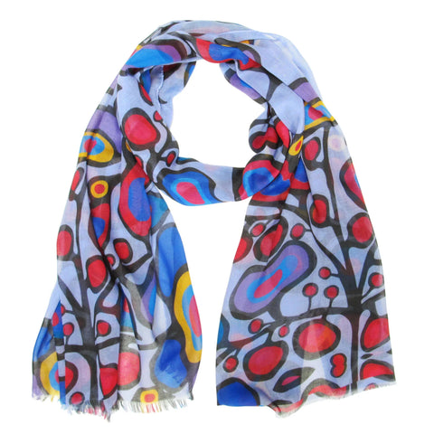 Scarf - Norval Morrisseau, Woodland Floral