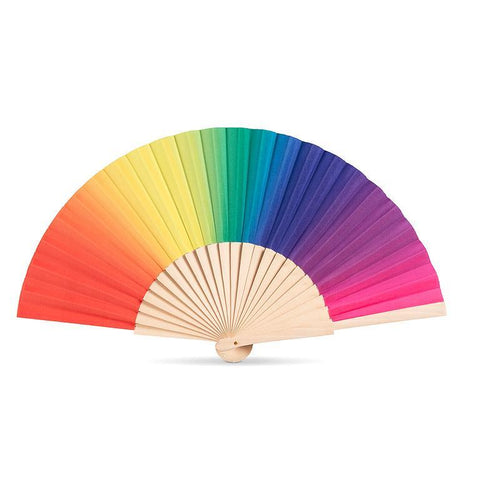 Hand Fan - Ombre Rainbow