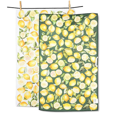 Kitchen Towel - Double Sided, Lemon