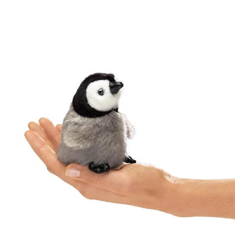 Mini Baby Emperor Penguin Finger Puppet