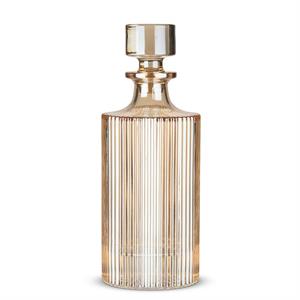 Optic Amber Glass Decanter