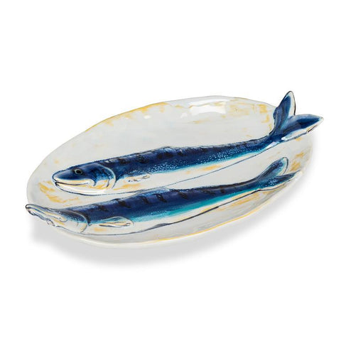 Plate - Oval, Double Fish