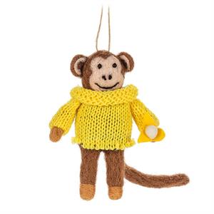 Ornament - Monkey with Banana