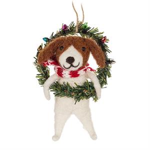 Ornament - Dog in Weath