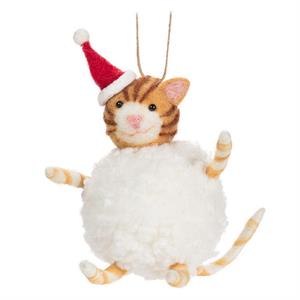 Ornament - Cat with Hat in Snowball