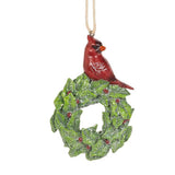 Birds in Wreath Ornament