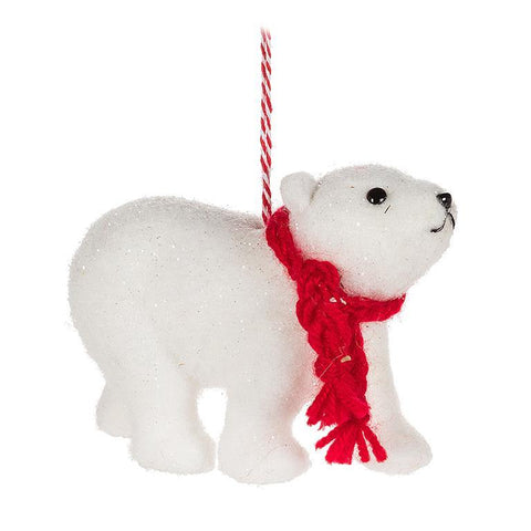 Walking Polar Bear Ornament