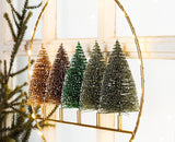 Bottle Brush LED Tree Wreath