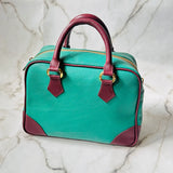 Bowling Bag - Green/Burgundy