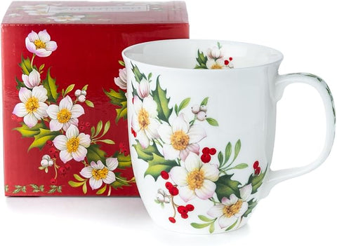 Festive Floral Botanical Mug