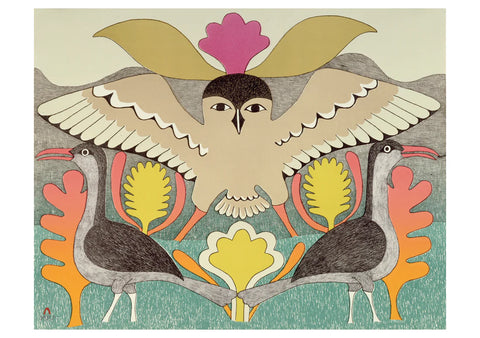 Card - Bird Landscape, Kenojuak Ashevak