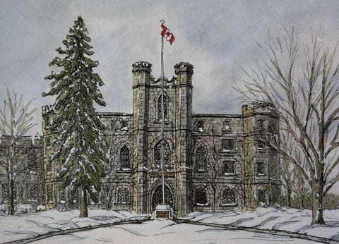 Card - Middlesex County Building,  Winter