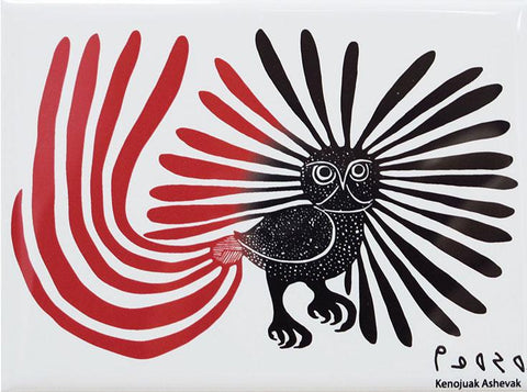Kenojuak Ashevak Enchanted Owl Magnet