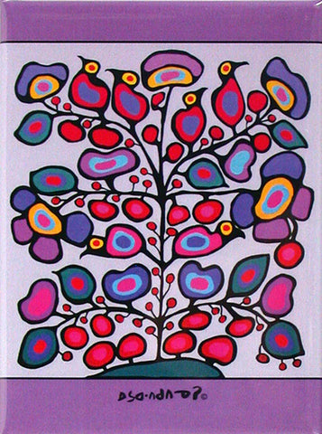 Norval Morriseau Woodland Floral Magnet