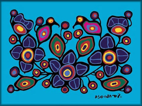 Norval Morrisseau Flowers & Birds Magnet