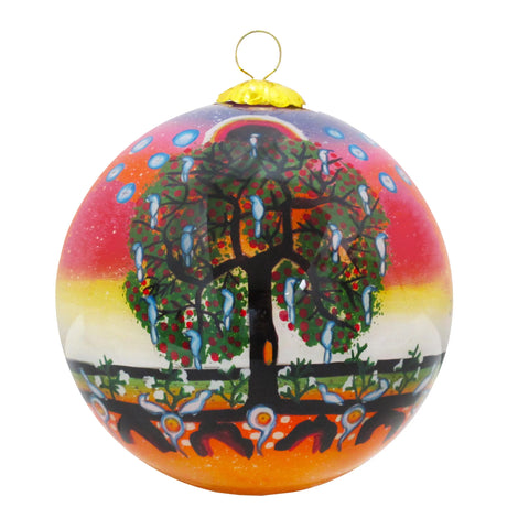 James Jacko Tree of Life Glass Ornament