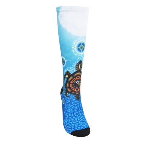 James Jacko Medicine Turtle Art Socks