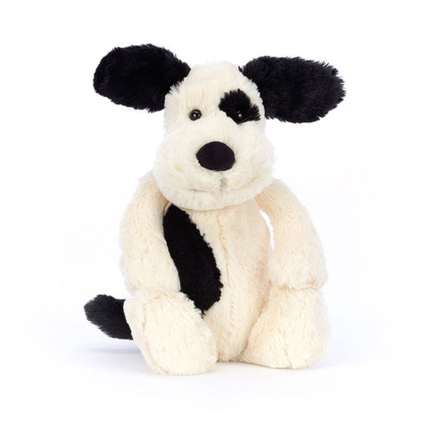 Bashful Rufferty Black & Cream Puppy