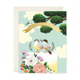 Card - Birds on Wedding Cake