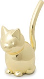 Ring Holder - Cat - Brass