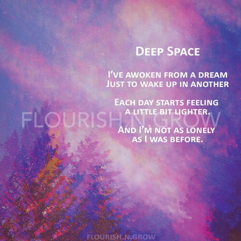Deep Space Poetry Print