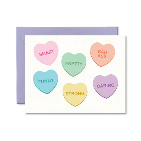 Card - Candy Heart Compliments