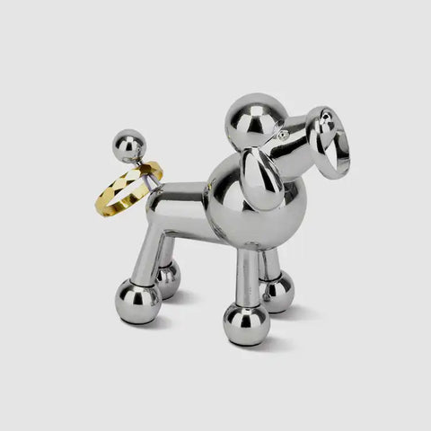 Ring Holder - Poodle - Chrome