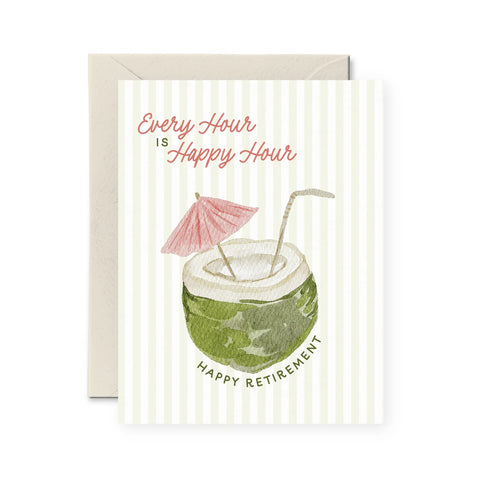 Card - Retirement - Every Hour is Happy Hour